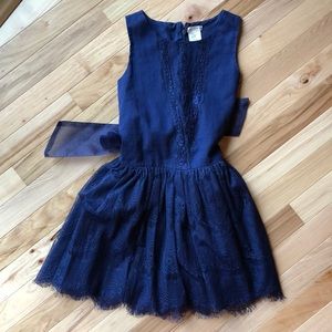 Lacey blue dress